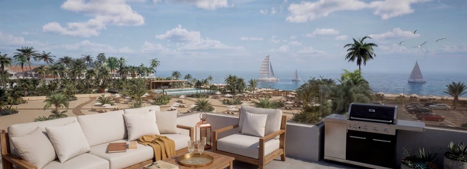 Direct aan zee gelegen woningen in Vera Almeria